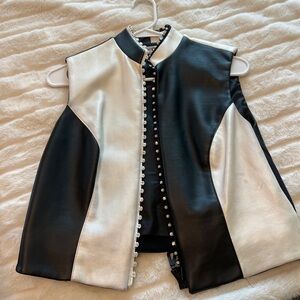 Hobby Horse -Black and White Women's Vest